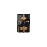cecotec cecofry duolevel 10000 duosize window doble 10 l independiente 2000 w freidora de aire caliente negro