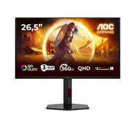 aoc g4 q27g4sdr pantalla para pc 67,3 cm (26.5") 2560 x 1440 pixeles quad hd qd-oled negro, rojo