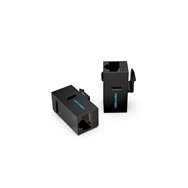 vention adaptador conector rj45 ipgb0-5 cat6 utp/ rj45 hembra - rj45 hembra/ 5 uds/ negro