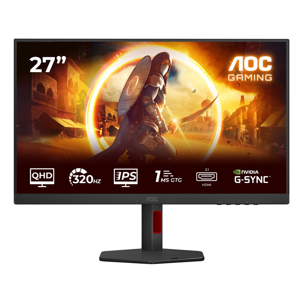 aoc g4 q27g4sru pantalla para pc 68,6 cm (27") 2560 x 1440 pixeles quad hd led negro, rojo