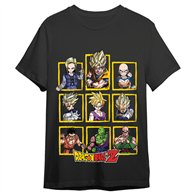 camiseta personajes dragon ball z adulto