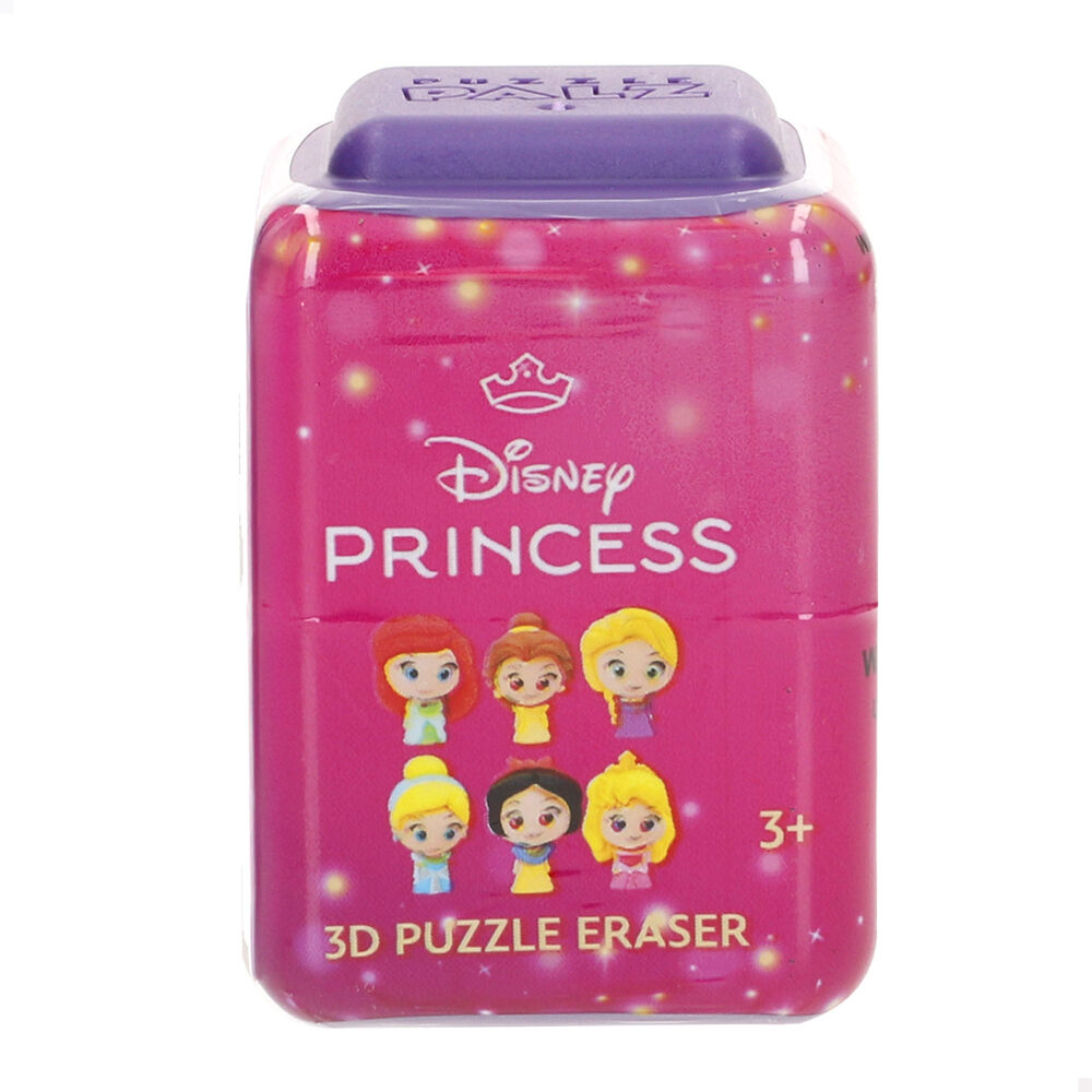 capsula puzzle 3d goma borrar palz princesas disney surtido