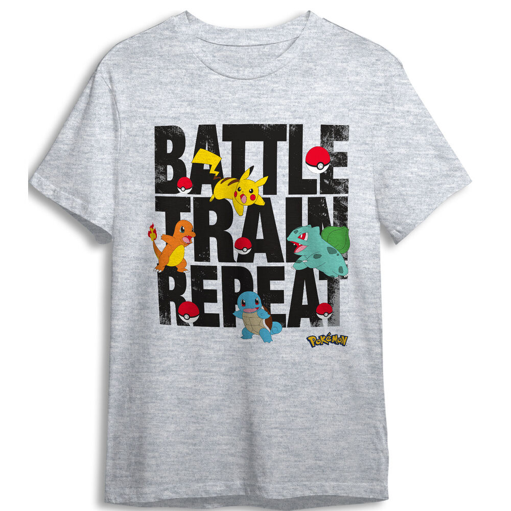 camiseta battle pokemon infantil