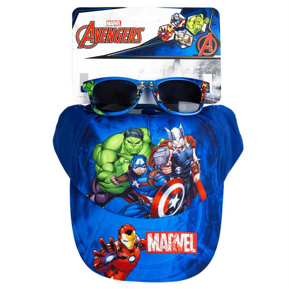 set gorra + gafas sol vengadores avengers marvel