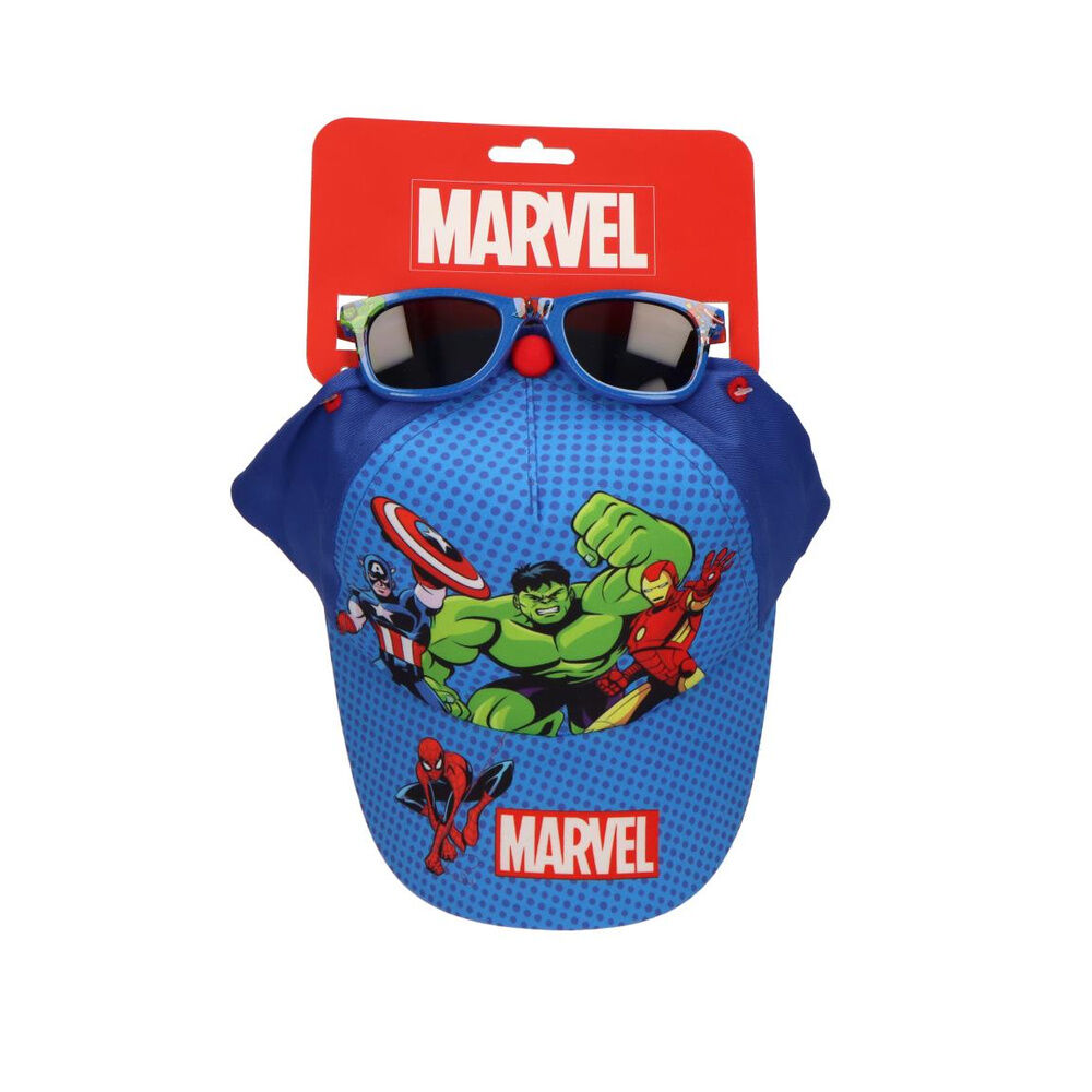 set gorra + gafas sol los vengadores avengers marvel