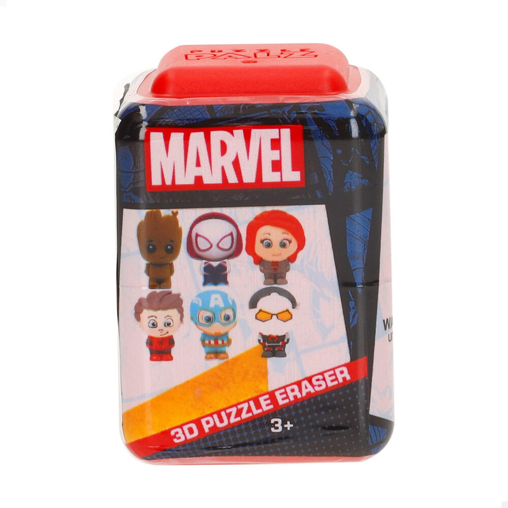 capsula puzzle 3d goma borrar palz marvel surtido