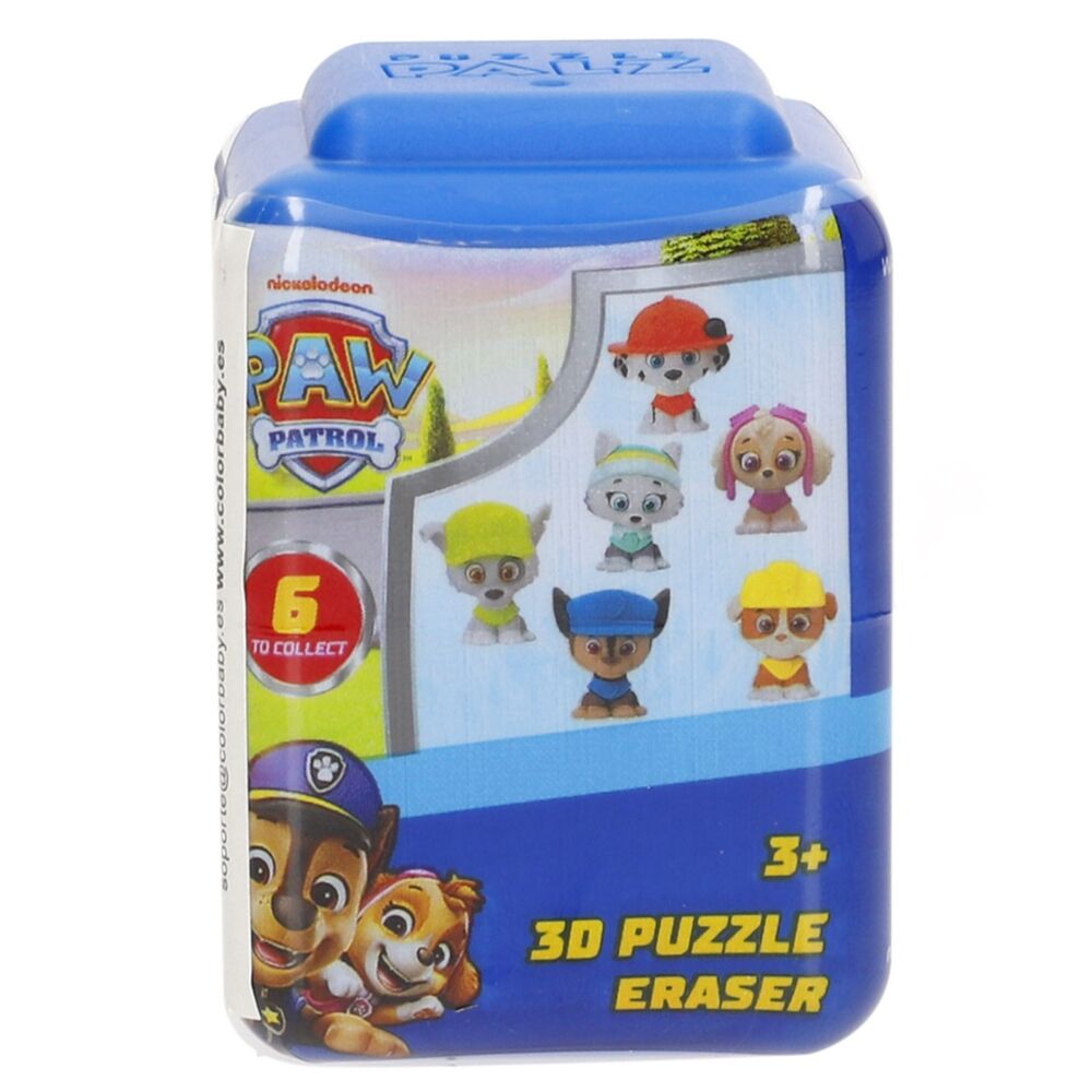 capsula puzzle 3d goma borrar palz patrulla canina paw patrol surtido
