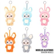 muñeco llavero peluche kawaii bunny suit baozao 20cm surtido