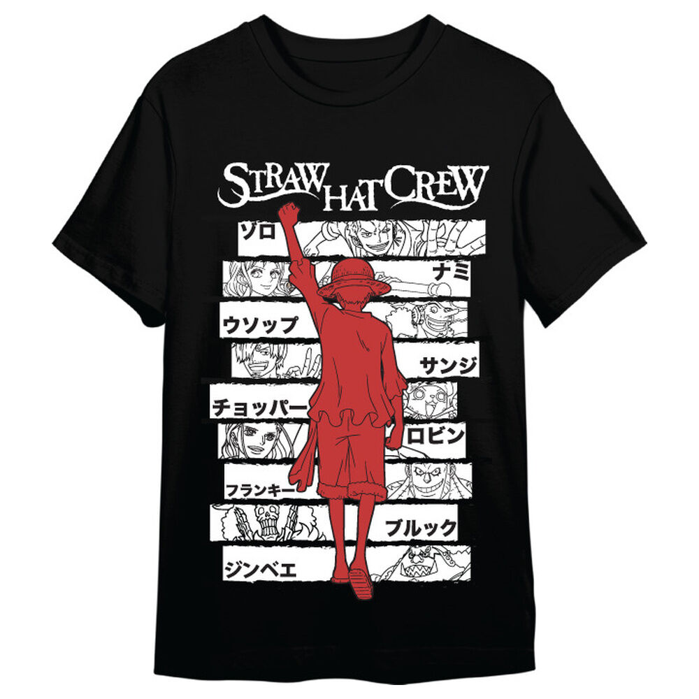 camiseta monkey d. luffy straw hat crew one piece adulto