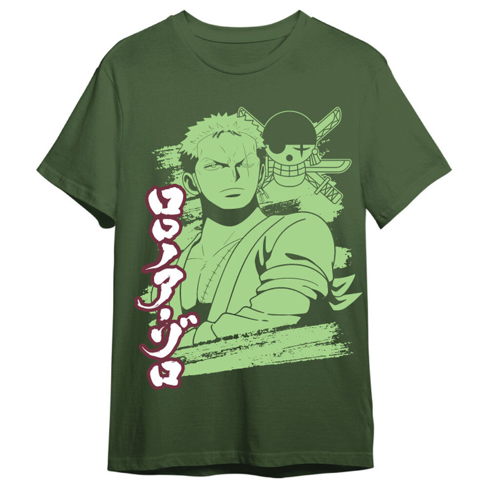 camiseta roronoa zoro one piece adulto