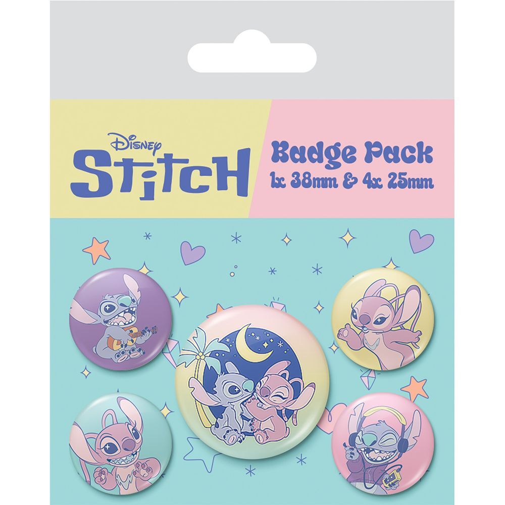 set 5 pines stitch disney