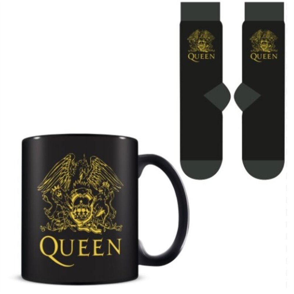 set taza y calcetines queen