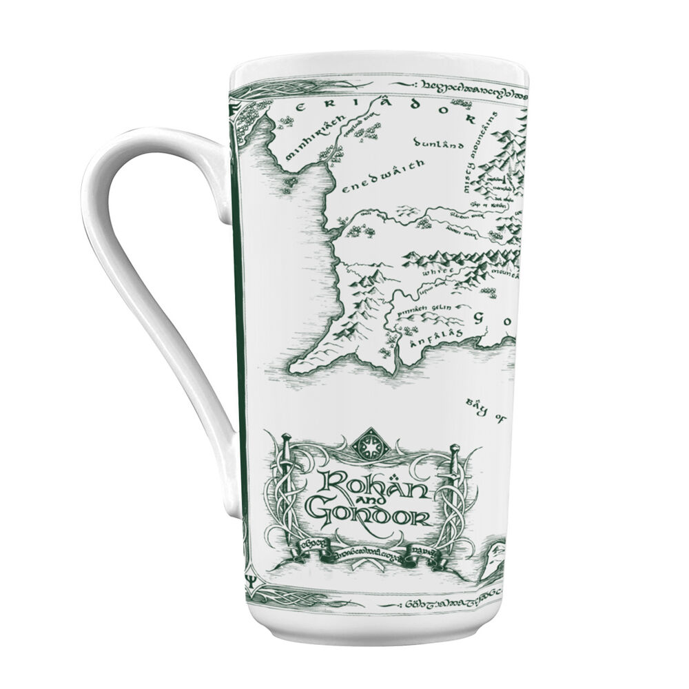 taza mapa el señor de los anillos 470ml