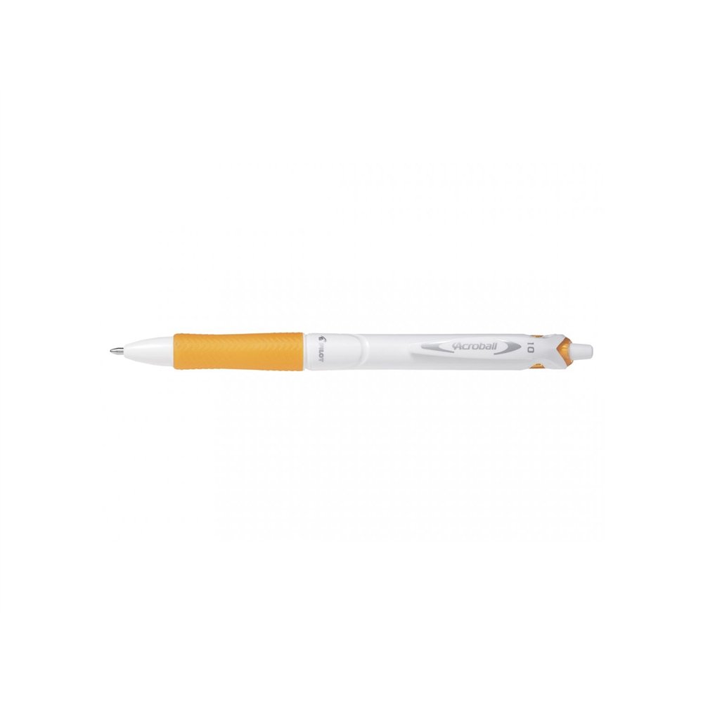 pilot acroball pure white naranja
