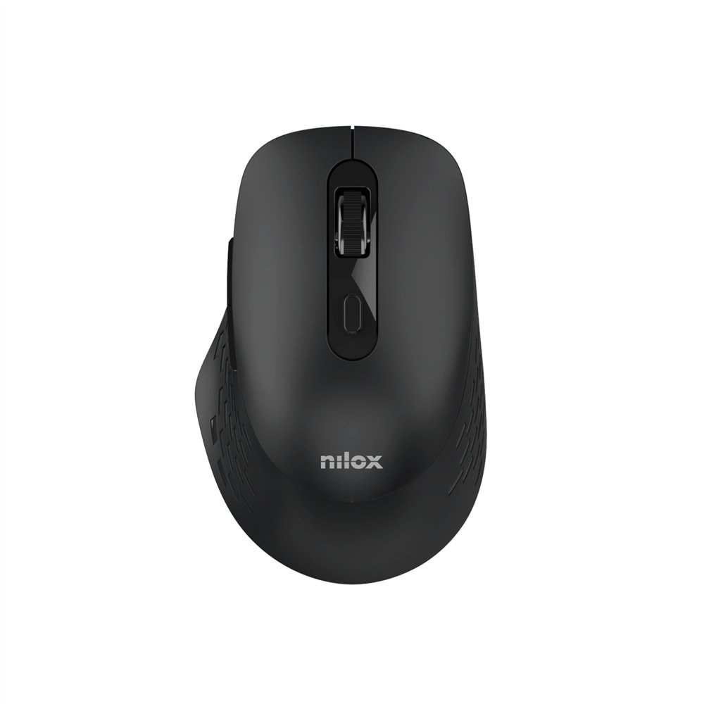 nilox raton dual wireless 1600 dpi negro ratón oficina bluetooth + usb type-a óptico