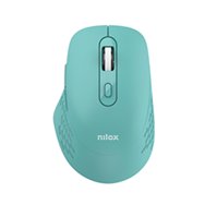 nilox raton dual wireless 1600 dpi verde ratón oficina bluetooth + usb type-a óptico