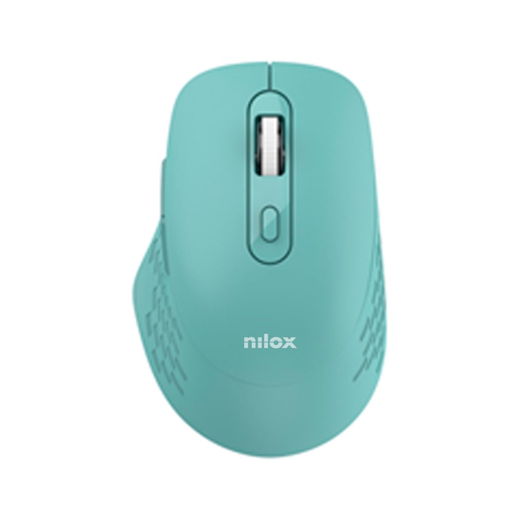 nilox raton dual wireless 1600 dpi verde ratón oficina bluetooth + usb type-a óptico