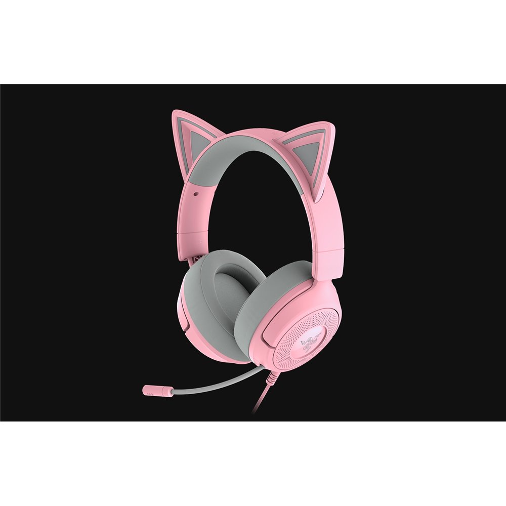 razer kraken kitty v3 x auriculares alámbrico diadema juego usb tipo a rosa