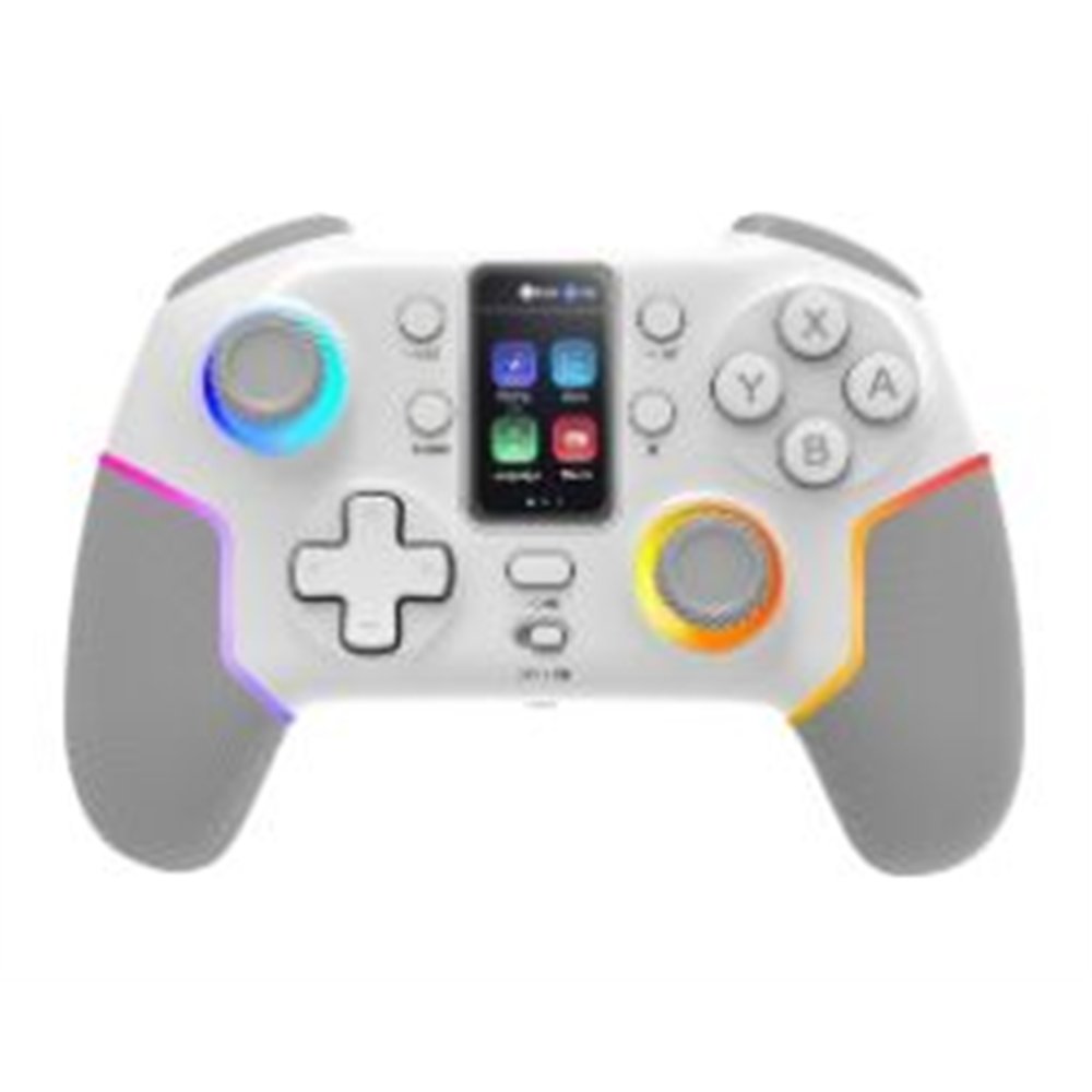 gamepad mars gaming inalámbrico bt argb blanco(mgpv3w)