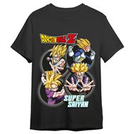 camiseta super saiyans dragon ball z adulto