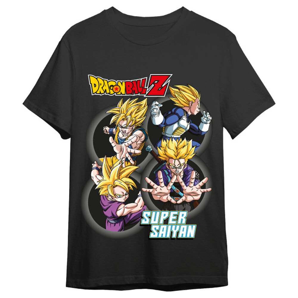 camiseta super saiyans dragon ball z adulto