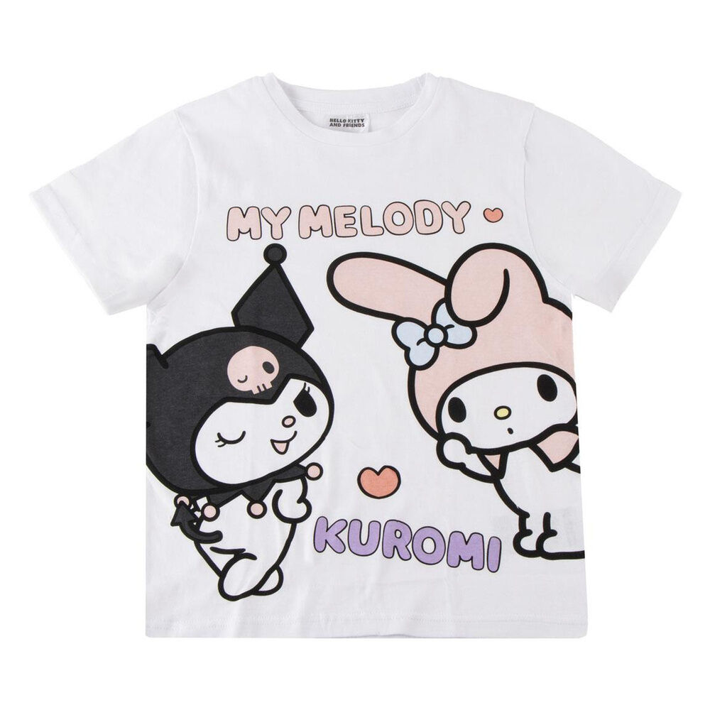 camiseta my melody & kuromi hello kitty and friends