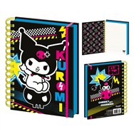 cuaderno a5 punk vibes kuromi hello kitty