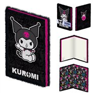 cuaderno peluche a5 kuromi hello kitty