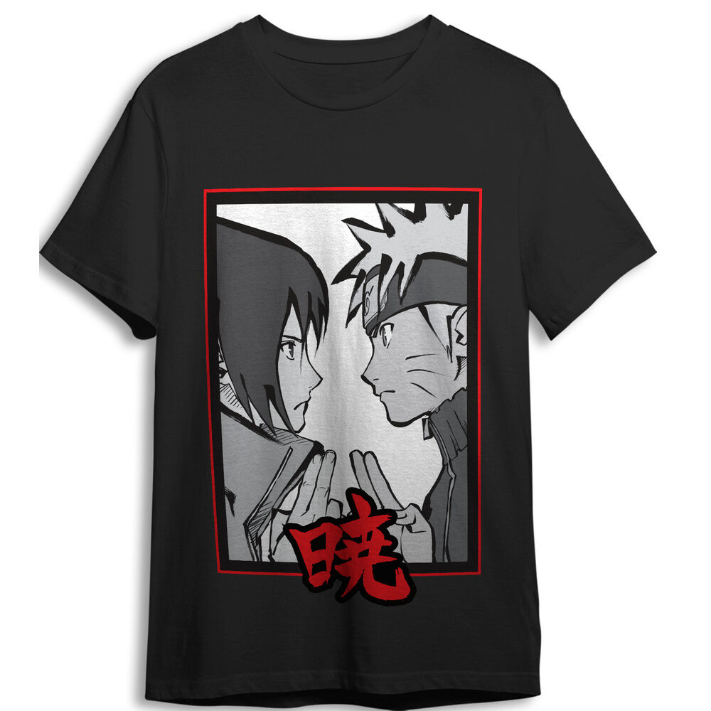 camiseta face to face naruto shippuden adulto
