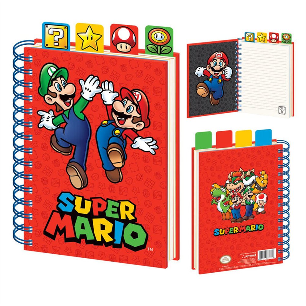 cuaderno a5 super mario