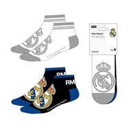set 2 pares calcetines real madrid adulto