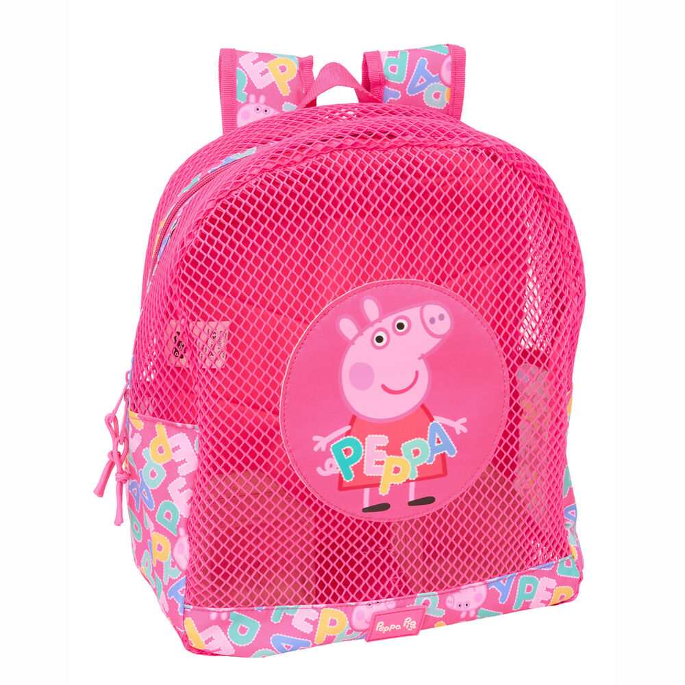 mochila anti arena peppa pig 30cm