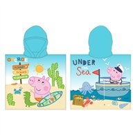 poncho toalla george peppa pig microfibra
