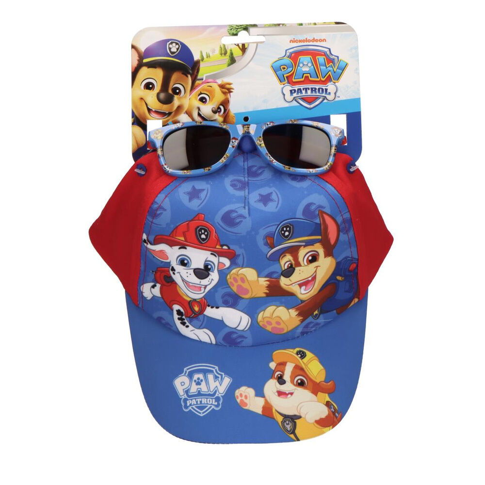 set gorra + gafas sol patrulla canina paw patrol