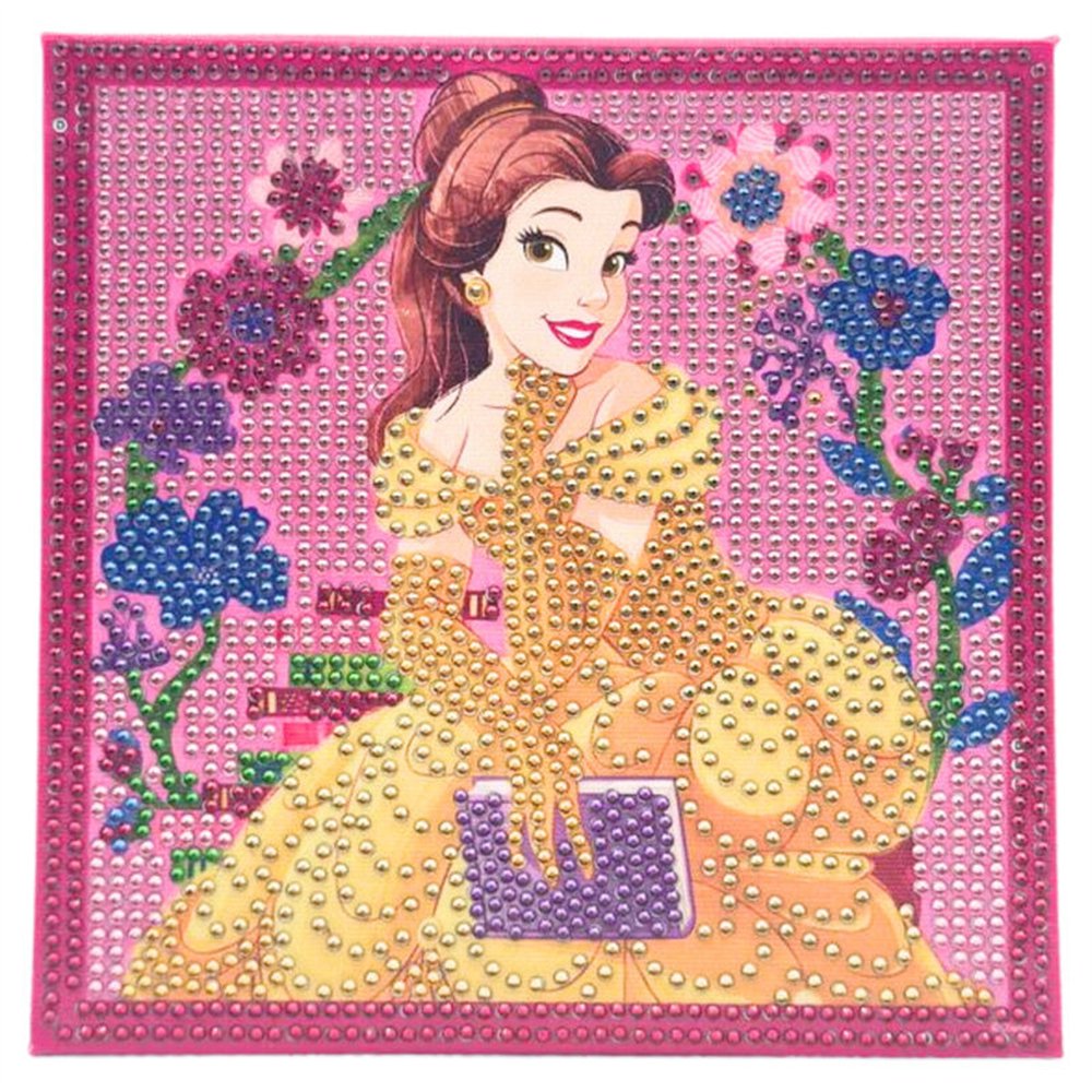 pinta con diamantes bella la bella y la bestia disney