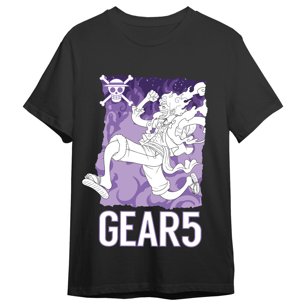camiseta monkey d. luffy gear 5 one piece adulto