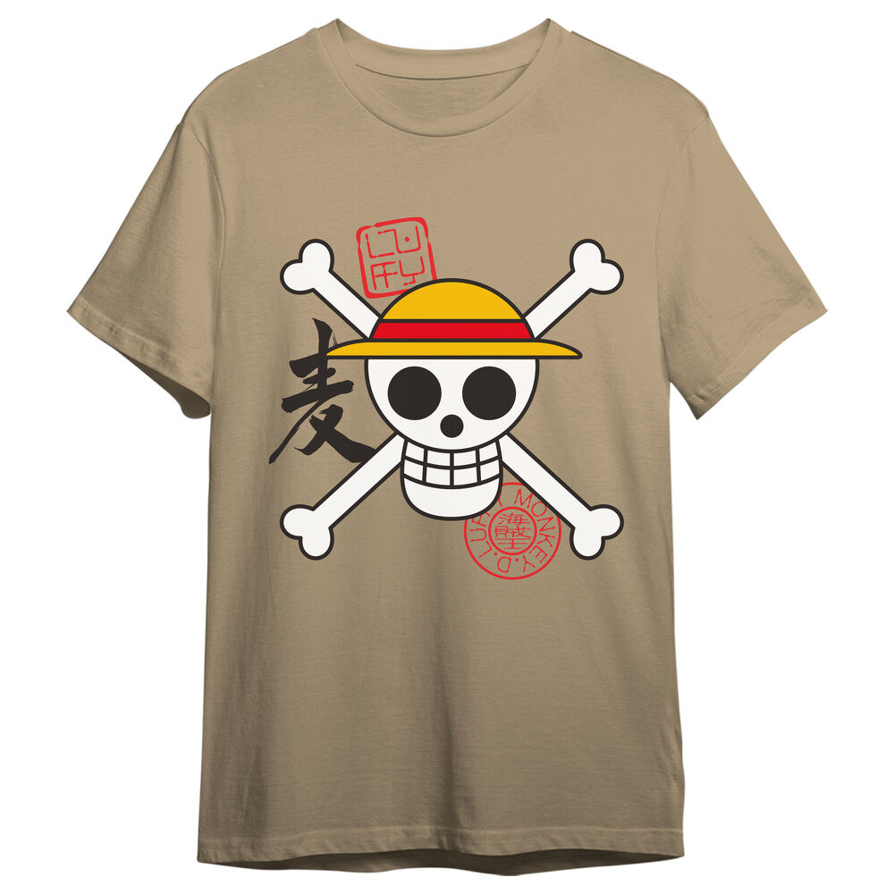 camiseta skull one piece adulto