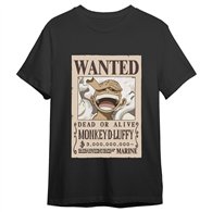 camiseta monkey d. luffy wanted one piece adulto
