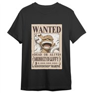 camiseta monkey d. luffy wanted one piece adulto