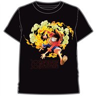 camiseta luffy ataque one piece adulto