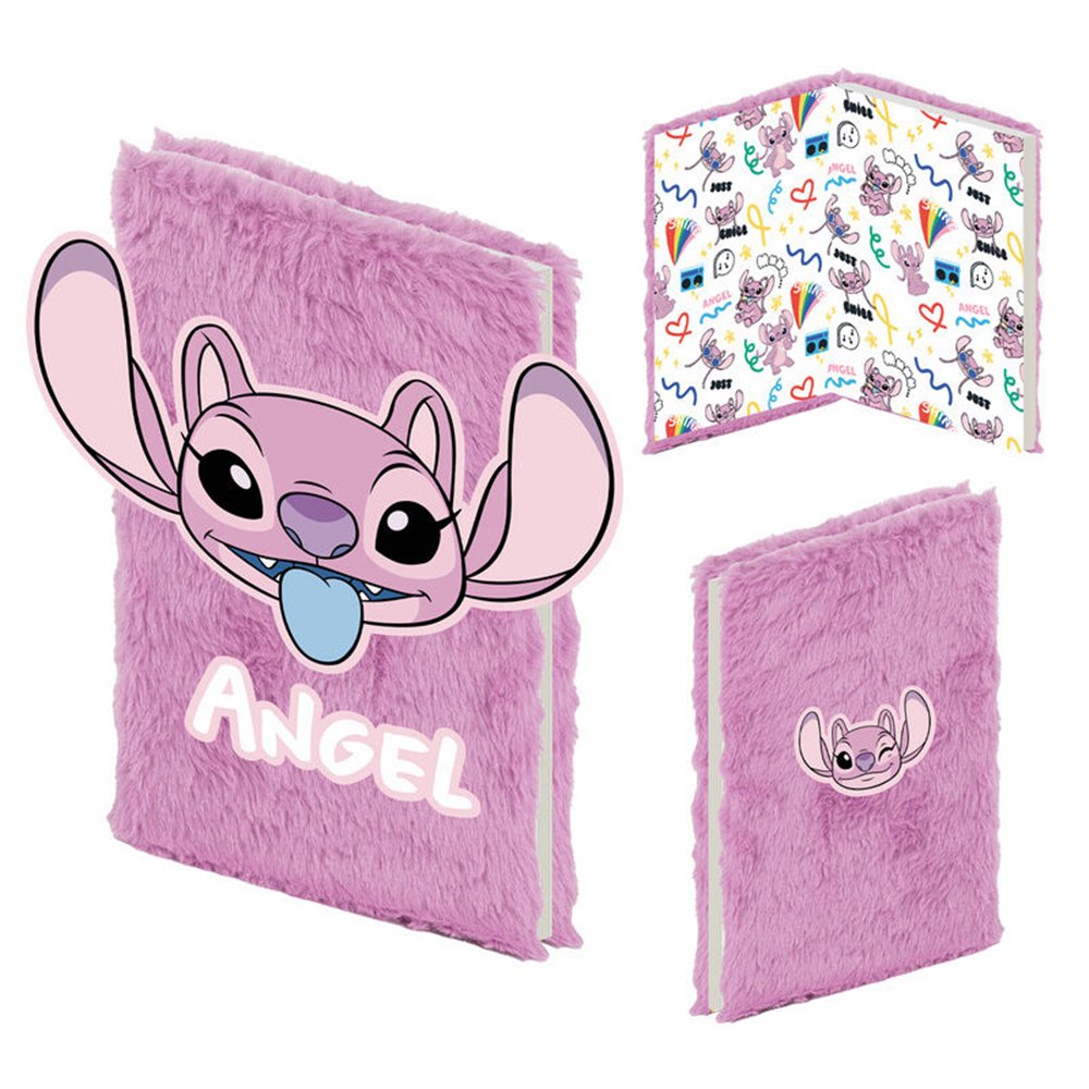 cuaderno peluche a5 stitch disney