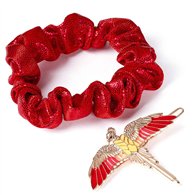 set accesorios pelo fawkes harry potter