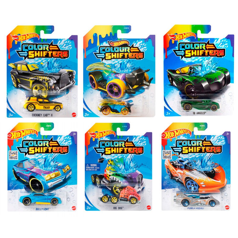 coche color shifters hot wheels surtido