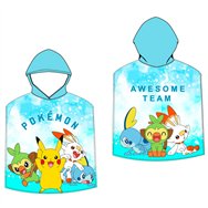 poncho toalla pokemon microfibra