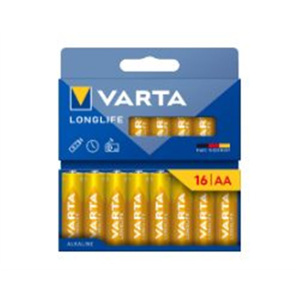 pilas varta longlife aa pack 16unidades (04106101716)