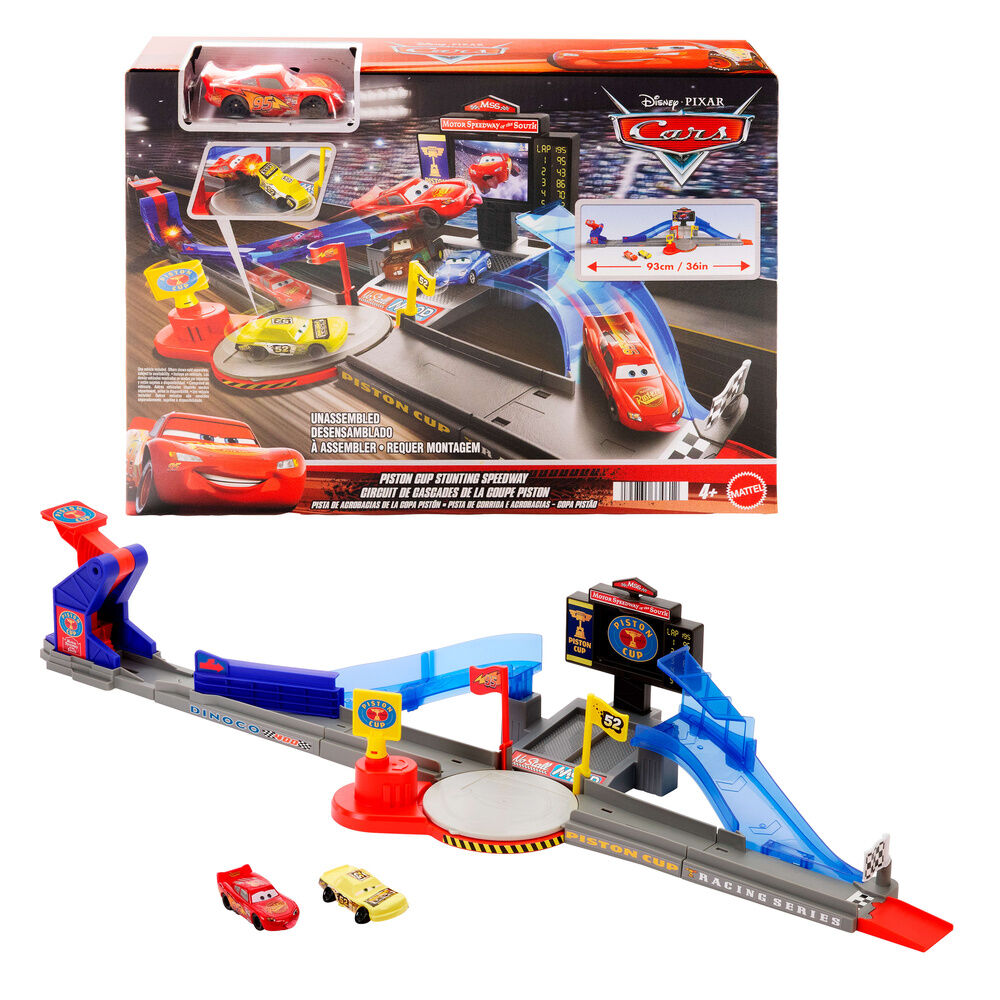 pista carreras copa piston salto rayo mcqueen cars disney pixar