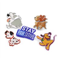set 5 pins perros disney