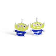 pendientes alien toy story disney pixar plata
