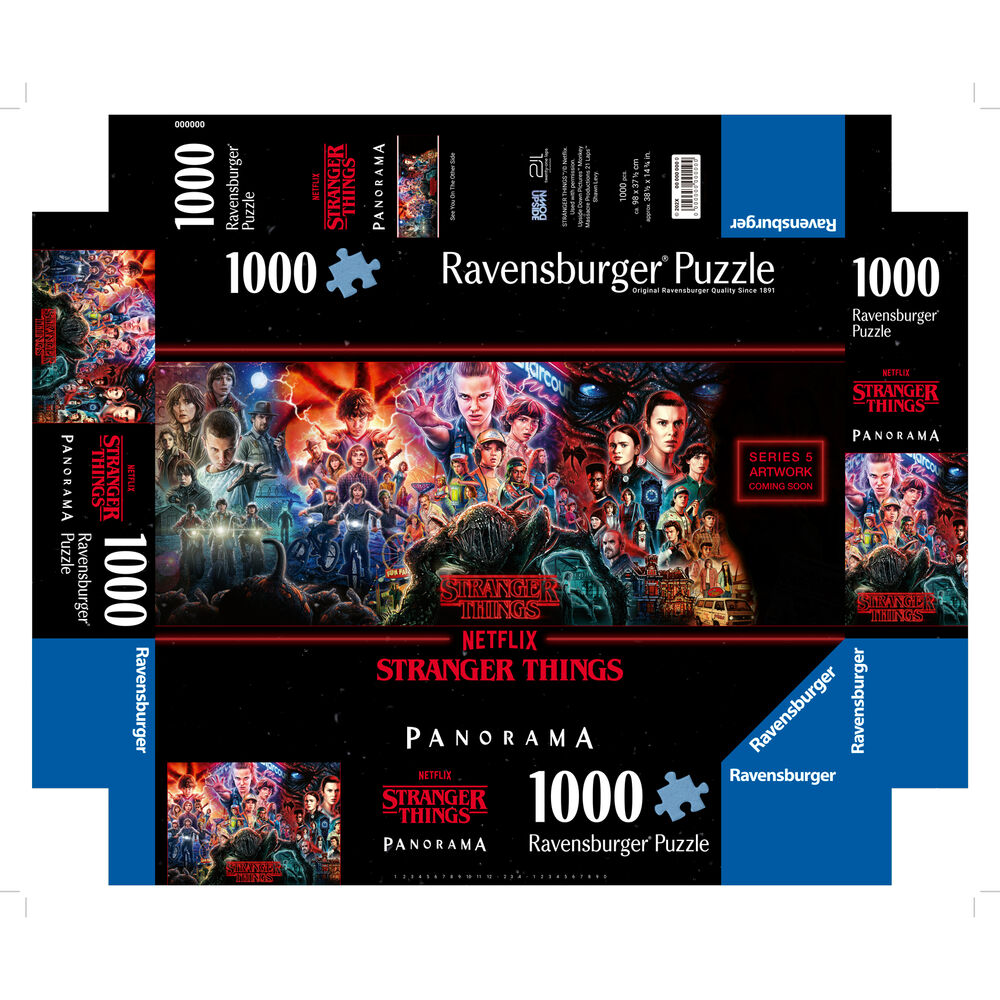 puzzle panorama stranger things 1000pzs