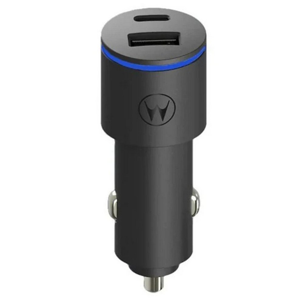 cargador coche  motorola turbopower 45w quick charge 3.0 pd usb-a/usb-c